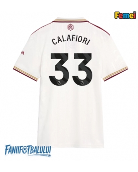 Arsenal Riccardo Calafiori #33 Tricou Fotbal Replică 2025-26 Femei Treilea